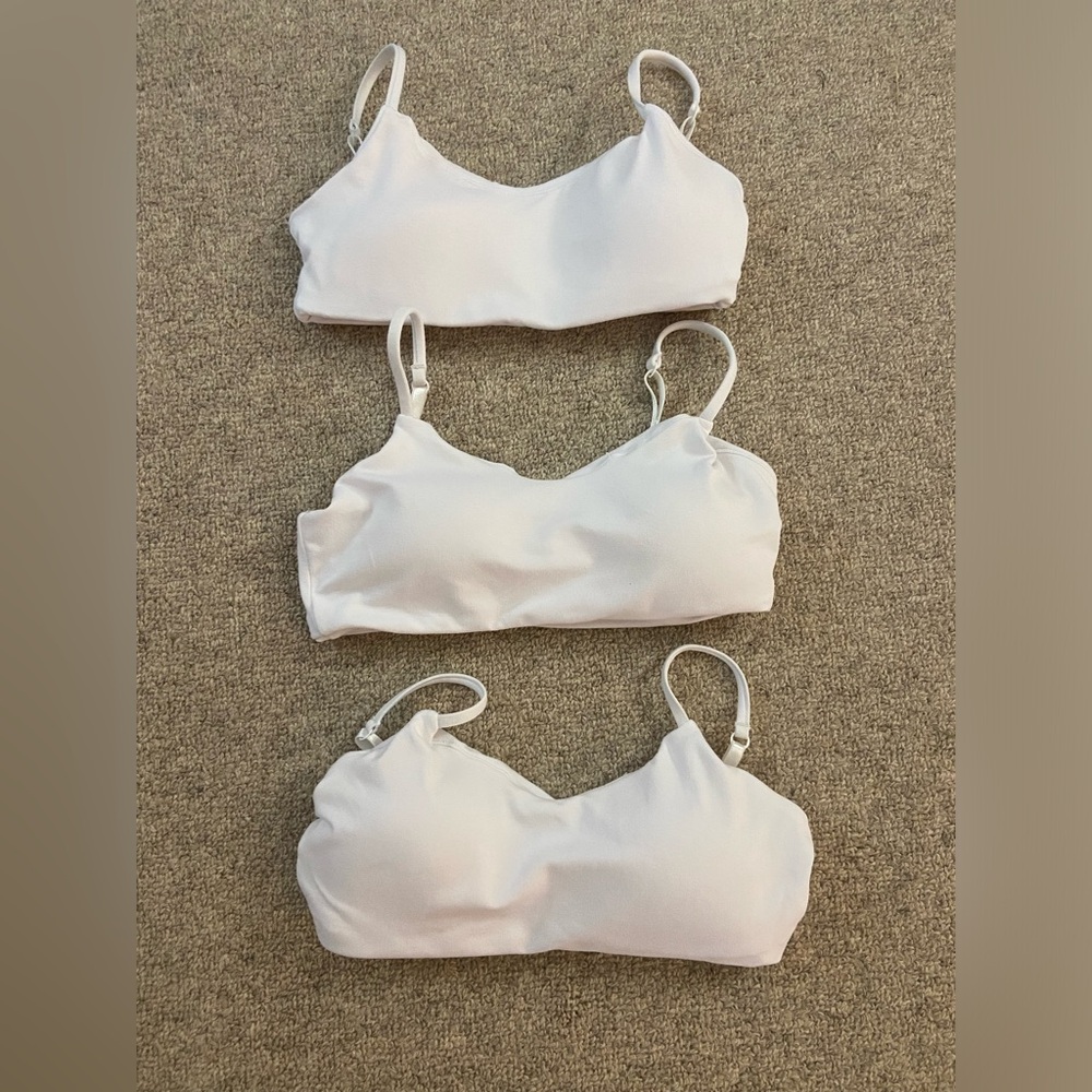 Set of 3 Bleuet Girls BLEUM PETAL PADDED BRAS - Size 7/8